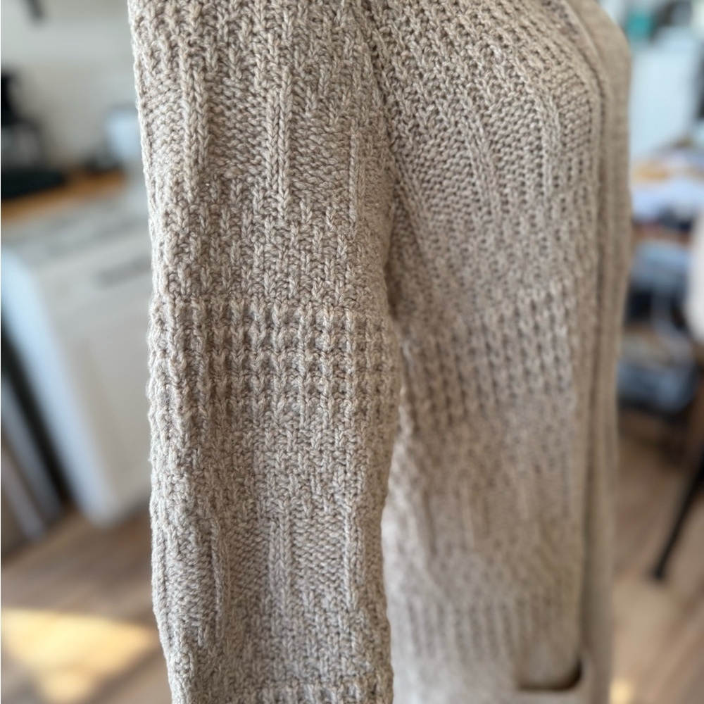 Universal Thread Long Textured Knit Cardigan - Be… - image 4